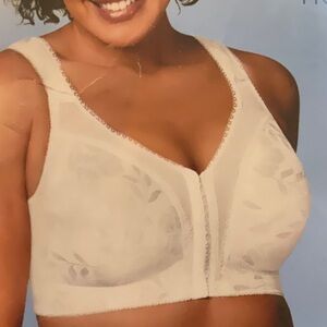 Playtex 18 Hour Supportive Flexible Back Front Close Bra Lt. Beige 40D